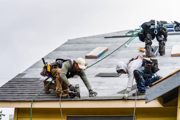 Professional Roofing technician working in Orting, WA
